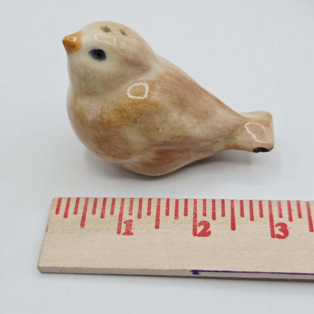 Vtg Beige Bird Salt & Pepper Shakers Ceramic Set Of 2 Small Kitchen Table Decor - Picture 9 of 9